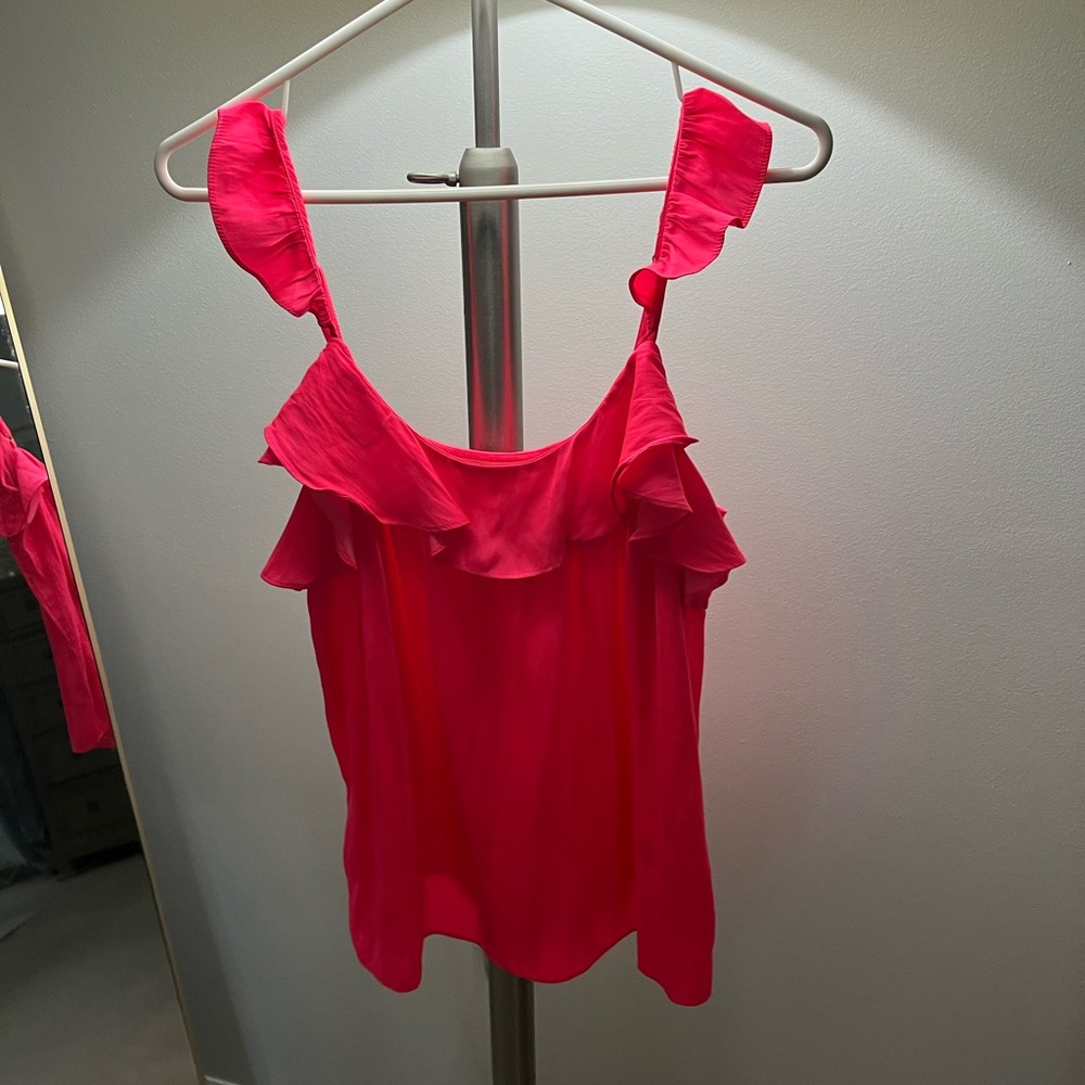 Lilly Pulitzer Fuchsia Ruffle Camisole